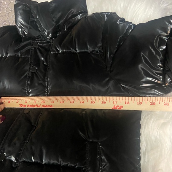 BCBGeneration Shiny Black Water Resistant Puffer Jacket - Picture 13 of 16